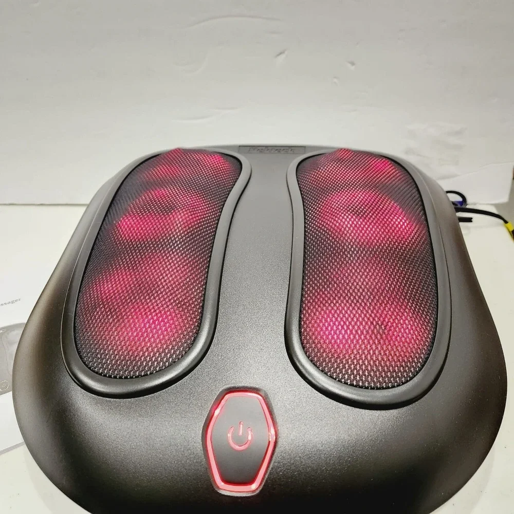Shiatsu Foot Massager with Heat, Deep Kneading for Plantar Fasciitis Pain Relief